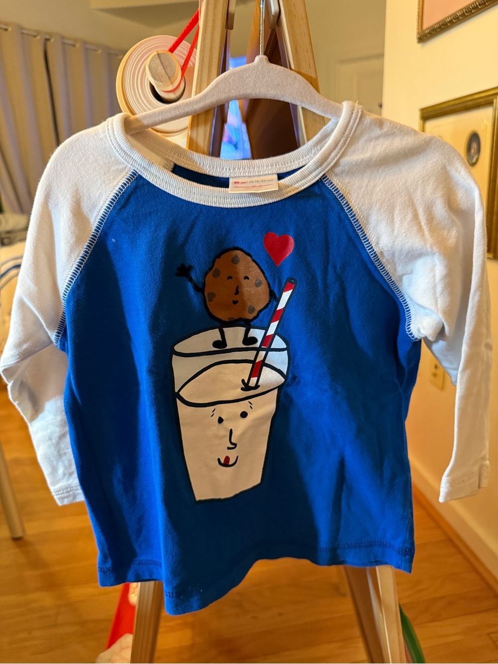 18-24 M Hanna Andersson Milk & Cookies Tee